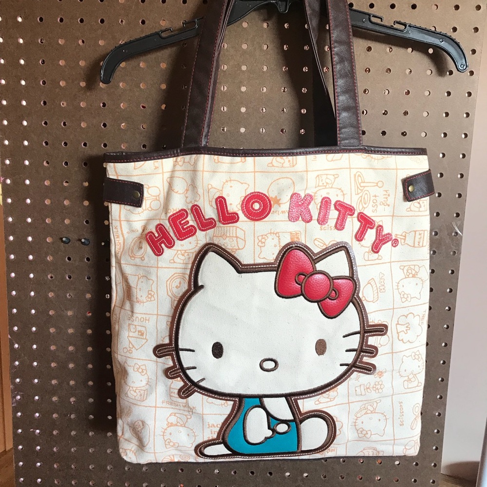 Hello Kitty vintage retro tote w/matching wallet
